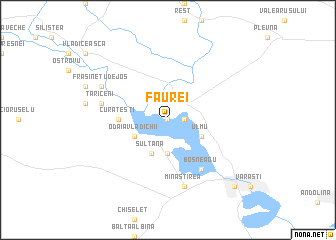 map of Făurei