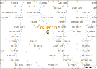 map of Făureşti