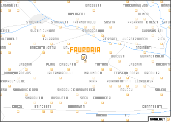 map of Făuroaia