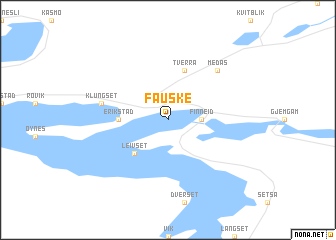 map of Fauske