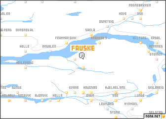 map of Fauske