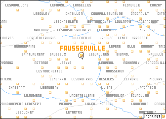 map of Fausserville