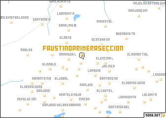 map of Faustino Primera Sección