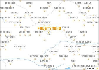 map of Faustynowo