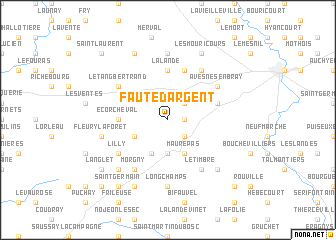 map of Faute-dʼArgent