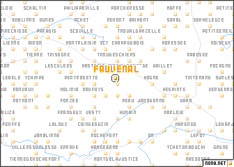map of Fauvenal