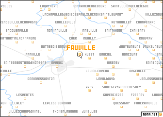 map of Fauville