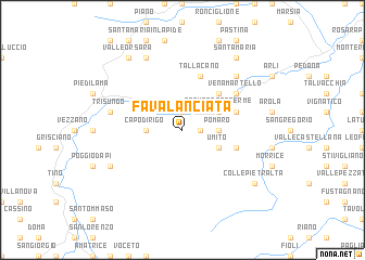 map of Favalanciata