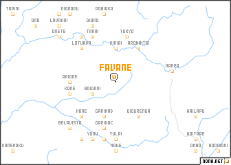 map of Favane