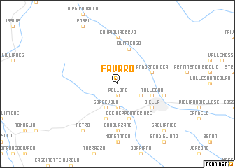 map of Favaro