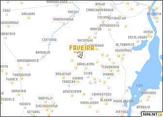 map of Faveira