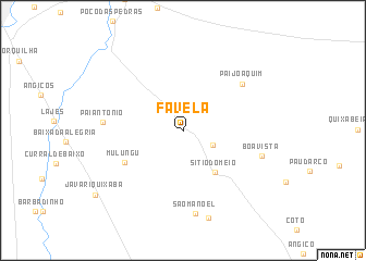 map of Favela