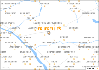 map of Faverelles