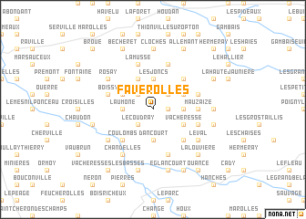 map of Faverolles