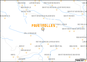 map of Faveyrolles