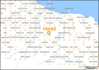 map of Favier