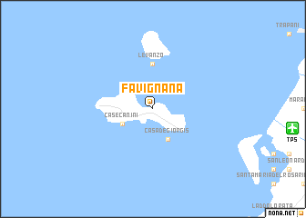 map of Favignana