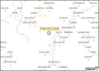 map of Favischio