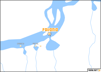 map of Favónio