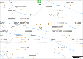 map of Favrholt