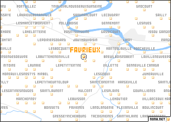 map of Favrieux