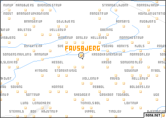 map of Favsbjerg