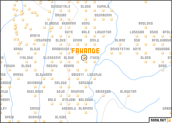 map of Fawande
