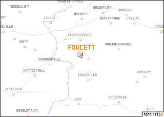 map of Fawcett