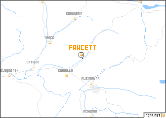 map of Fawcett