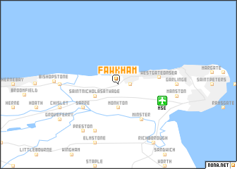 map of Fawkham