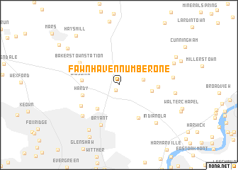 map of Fawn Haven Number One