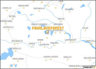 map of Fawn Lake Forest