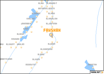 map of Fawshah