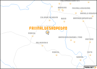 map of Faxinal de São Pedro