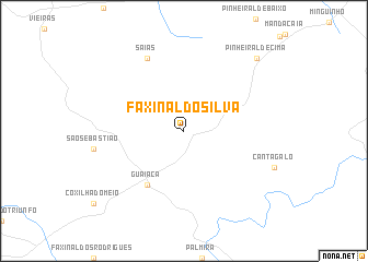 map of Faxinal do Silva