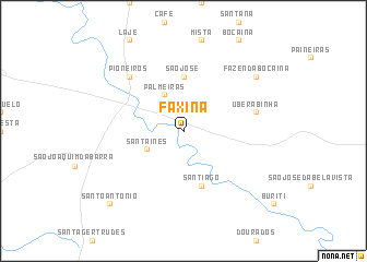 map of Faxina