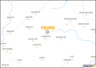 map of Faxinsi