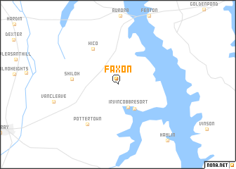 map of Faxon