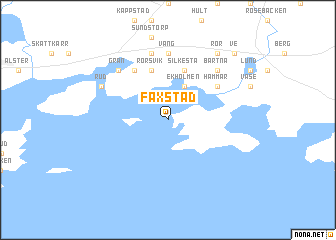 map of Faxstad