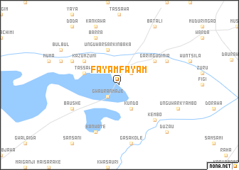 map of Fayamfayam