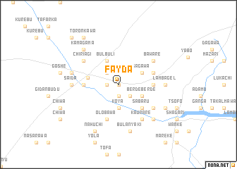 map of Fayda