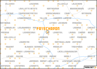 map of Faye-Chapon