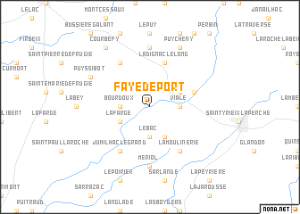 map of Faye de Port