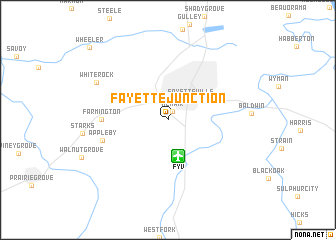 map of Fayette Junction