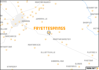 map of Fayette Springs