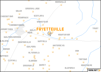 map of Fayetteville