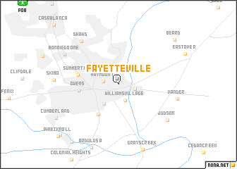 map of Fayetteville