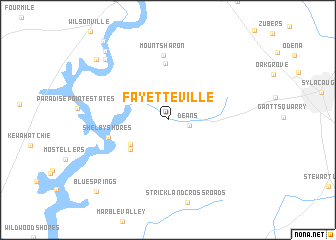 map of Fayetteville