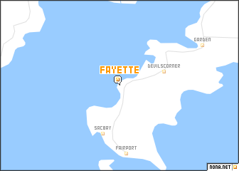 map of Fayette