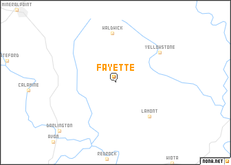 map of Fayette